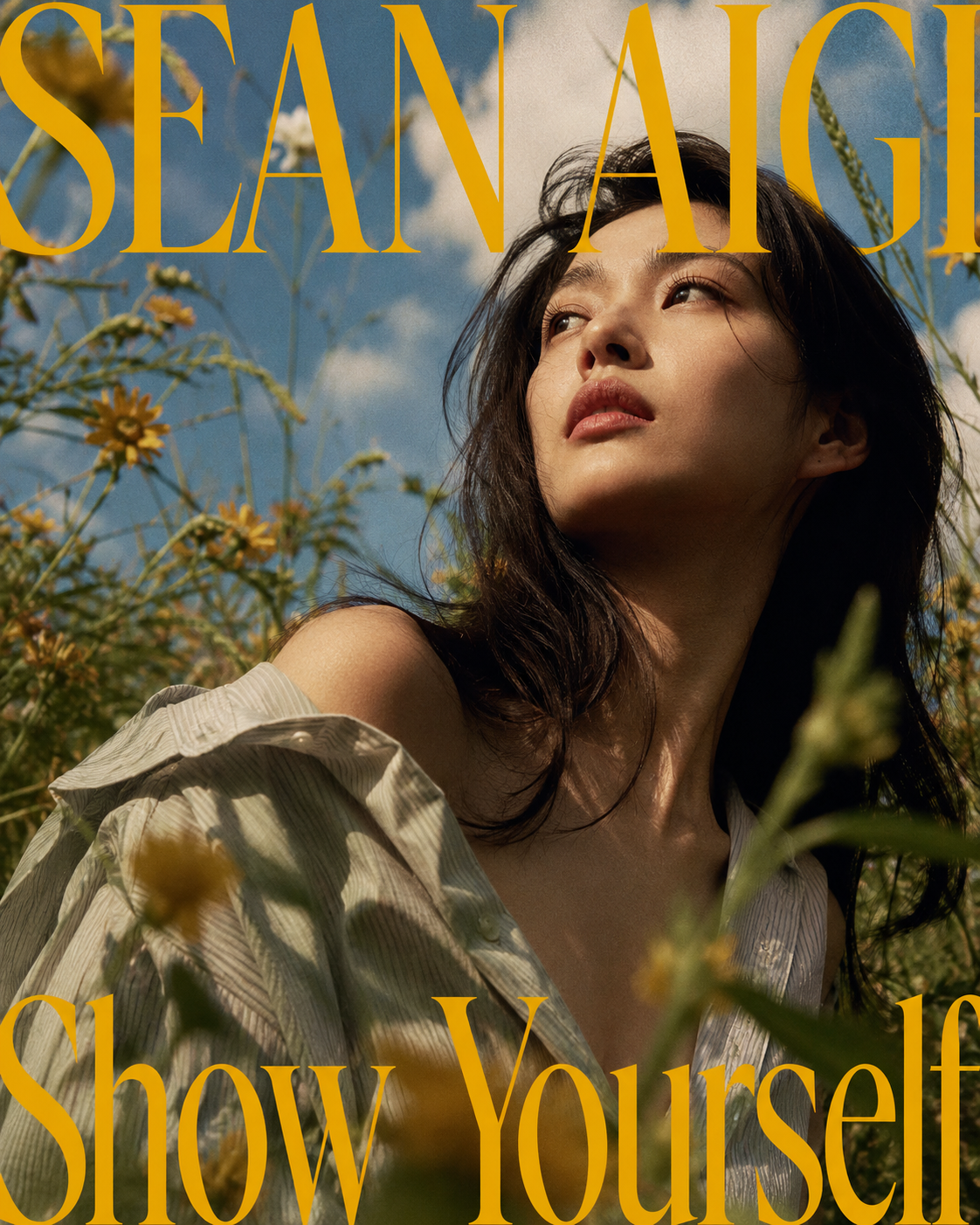 Low-Angle Wildflower Editorial Portrait