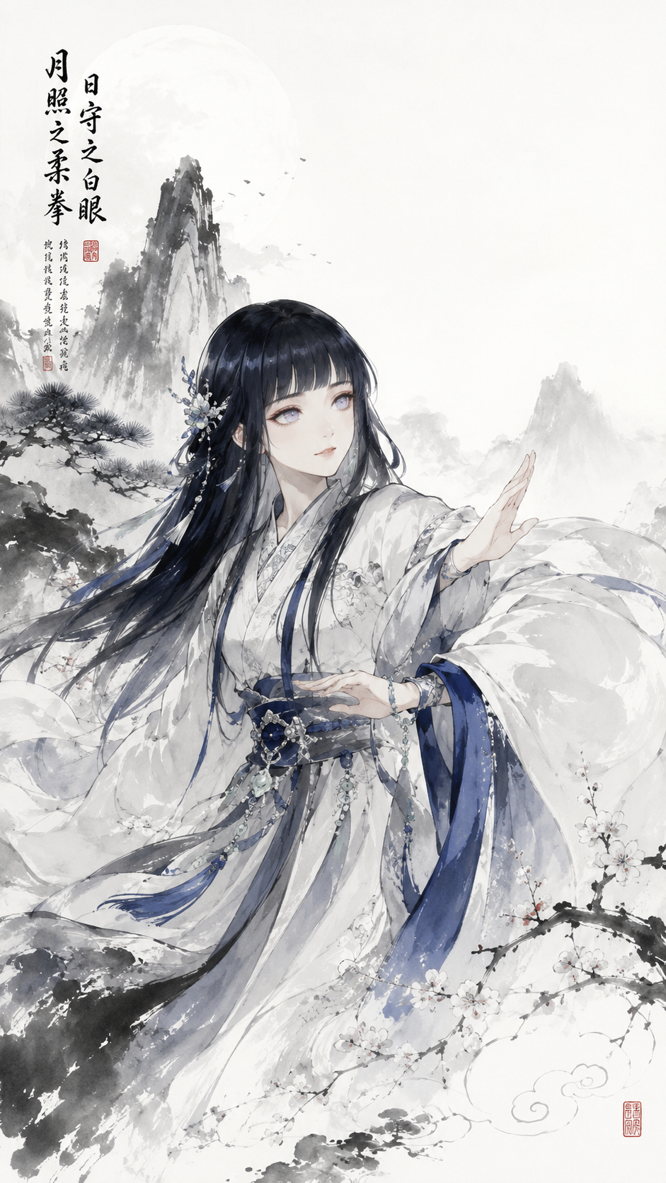 Hinata in Chinese Ink Hanfu