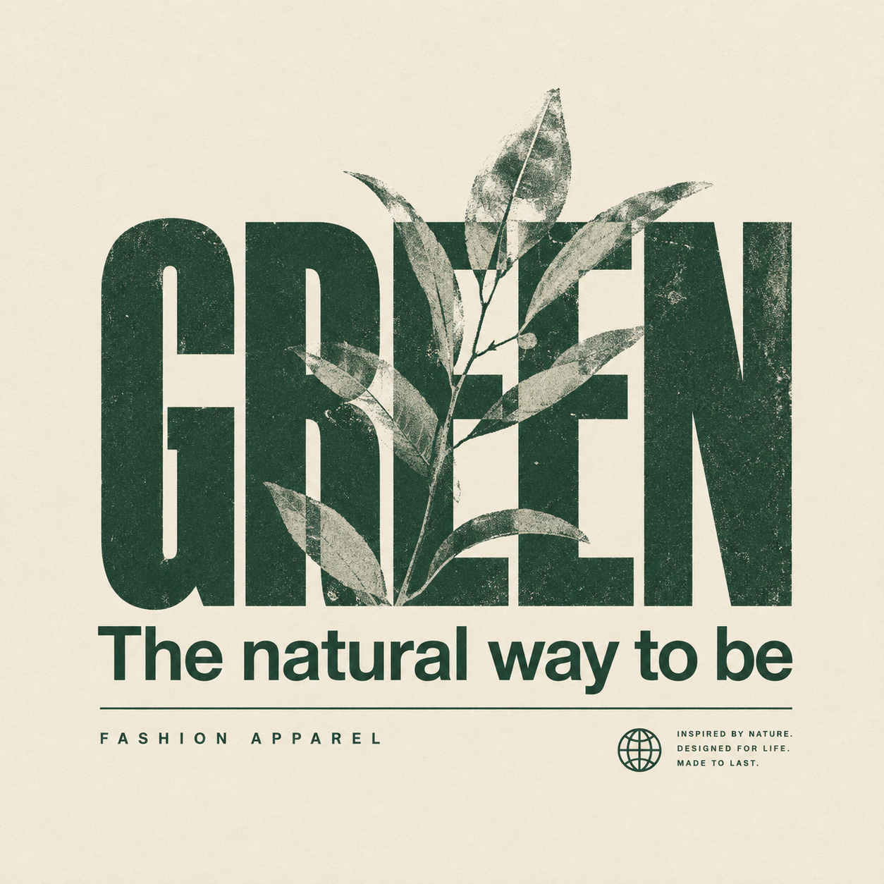 GREEN Streetwear Typography