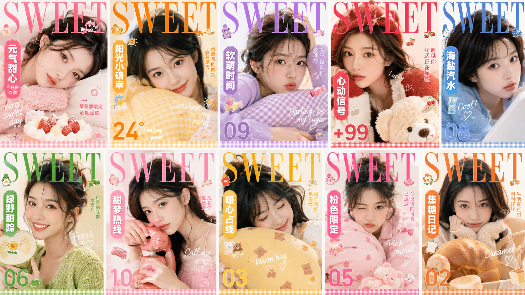 Sweet Lifestyle Magazine Cover Template