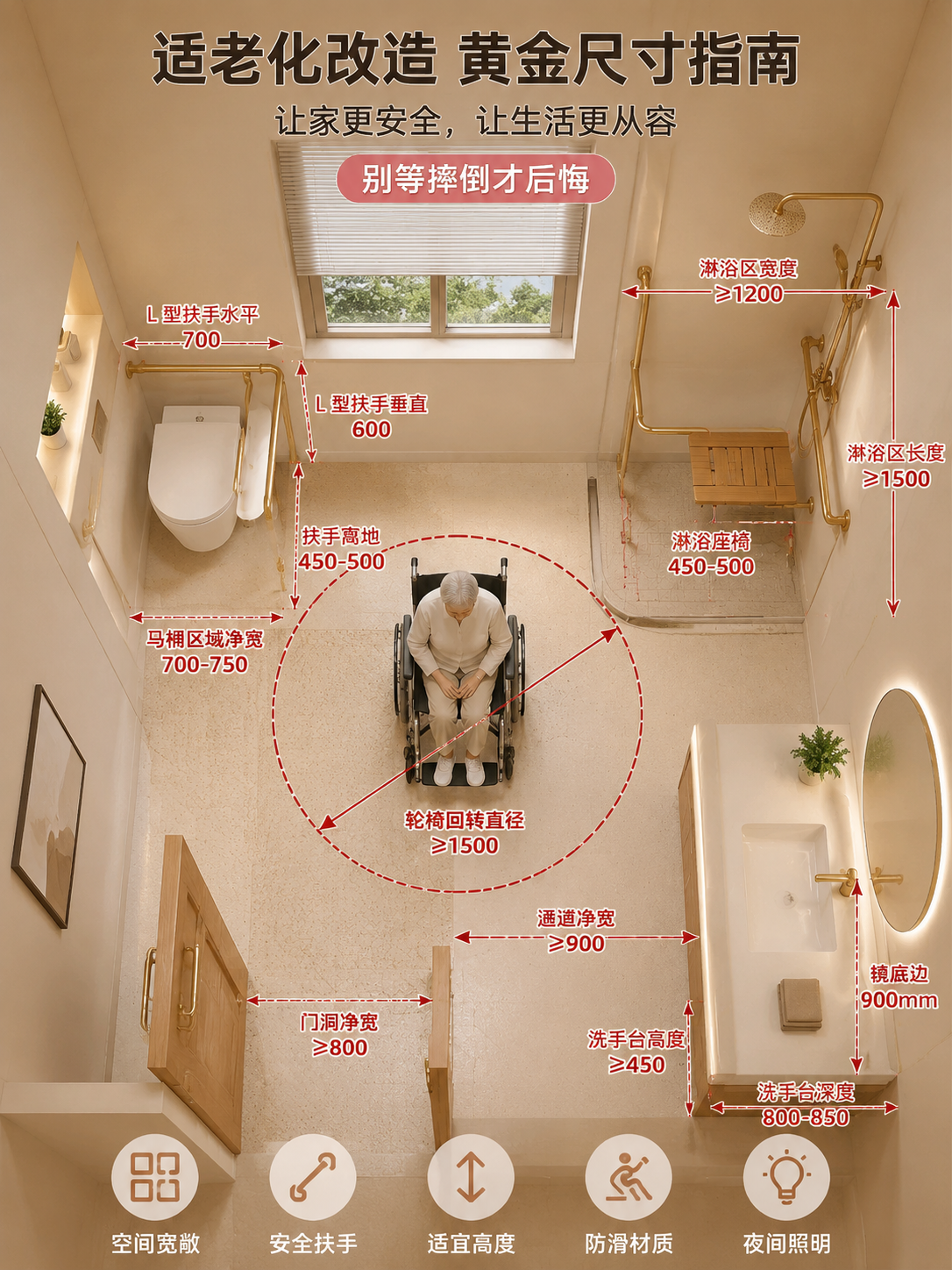 Accessible Senior Bathroom Dimensions Guide