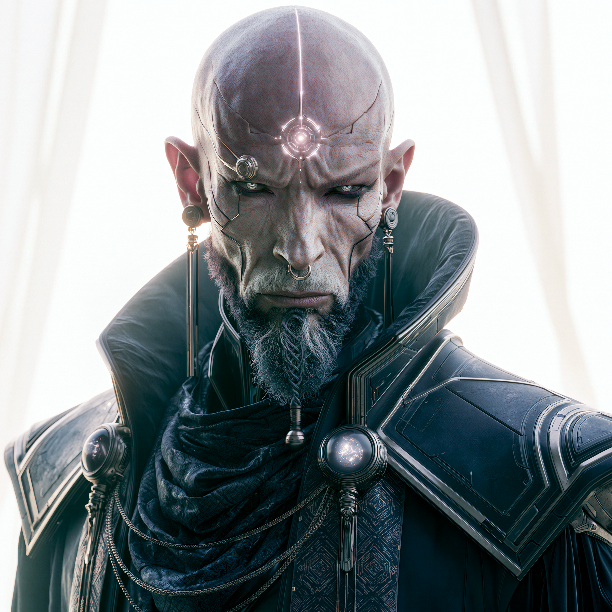 Futuristic Game Leader Headshot