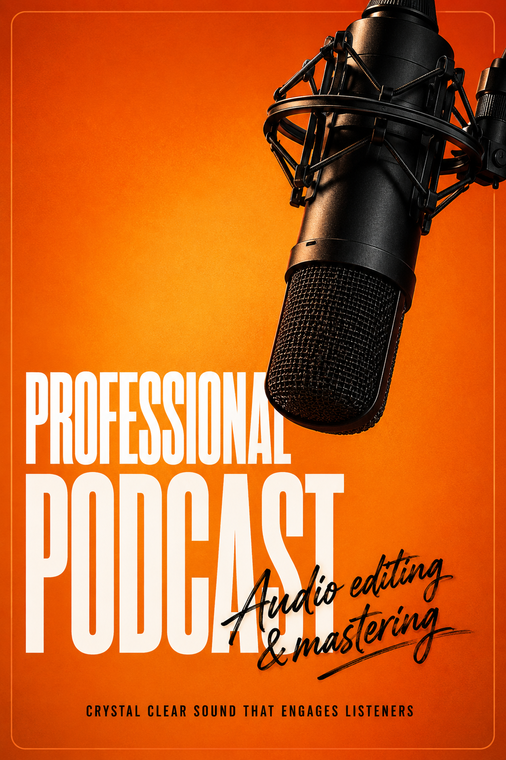 Professional Podcast Microphone Poster