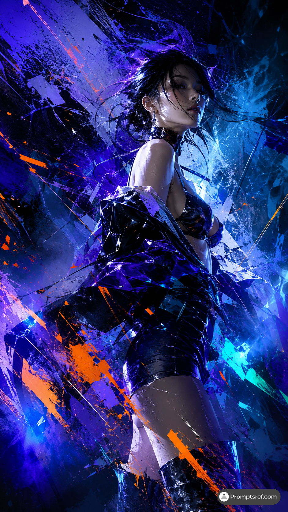 Futurist Abstract Fashion Portrait