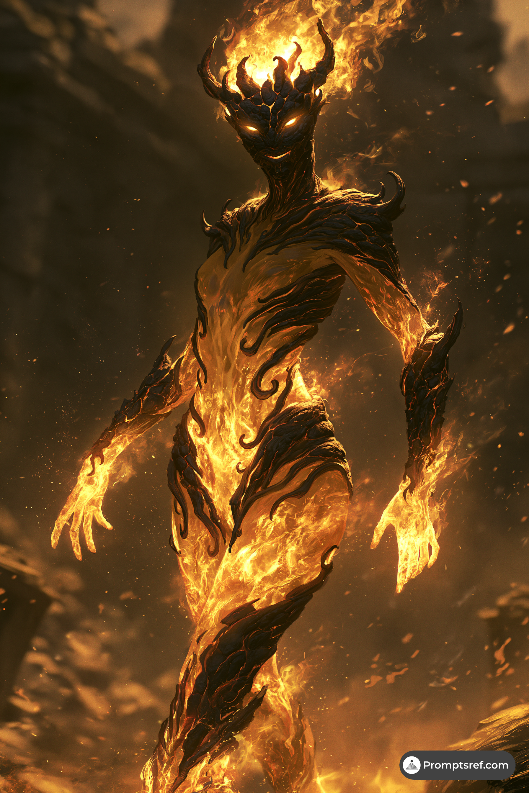 White-Gold Flame Atronach