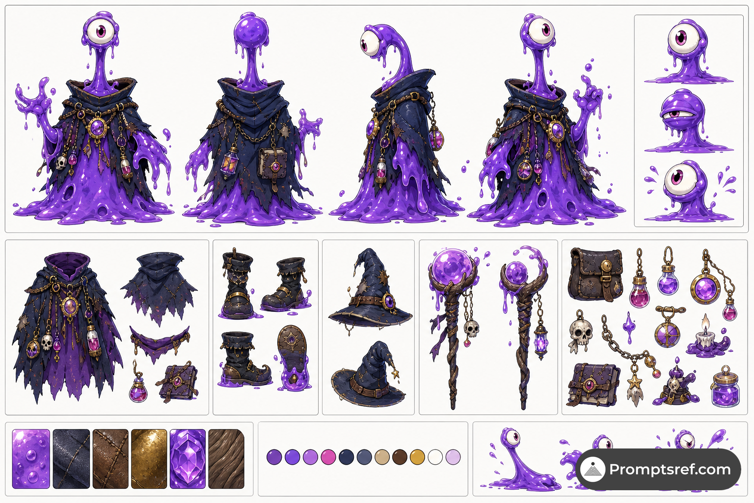 Joy Slime Chaos Mage Hero Sheet