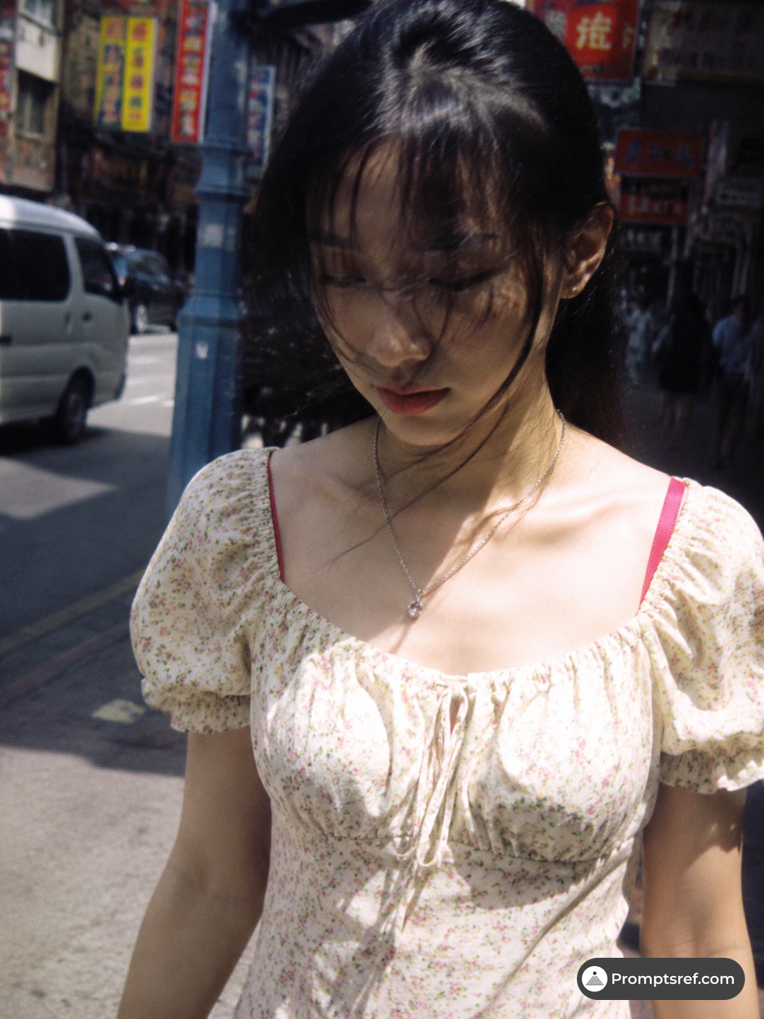 Y2K 동아시아 거리 디지털 스냅