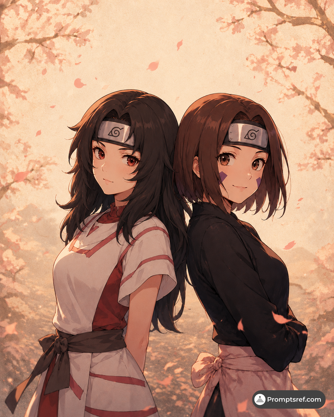 夕日红与野原琳服装身高调整