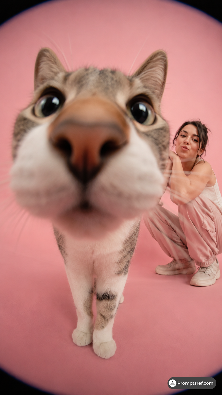 Ultra-Wide Cat Nose Selfie