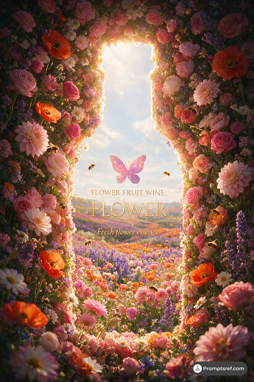 Flower-Sea Fruit Wine Campaign