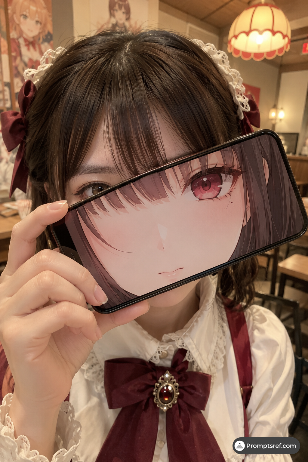 Anime-Filter Phone Portrait Template