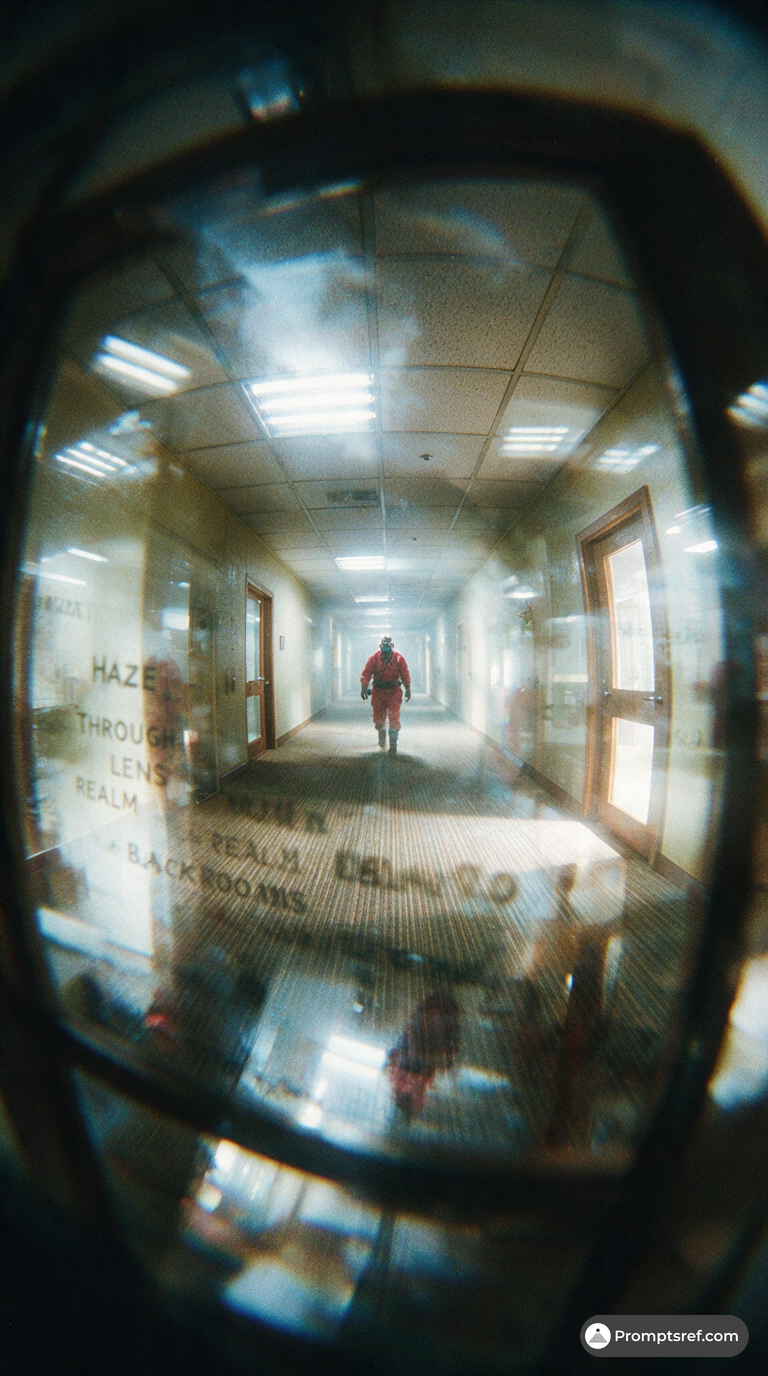 Masked Figure in Dreamcore Backrooms