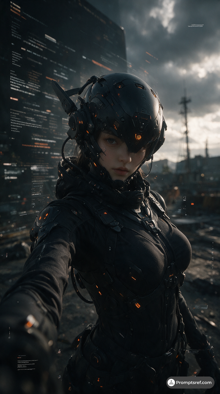 Human-Machine Wasteland Cyborg