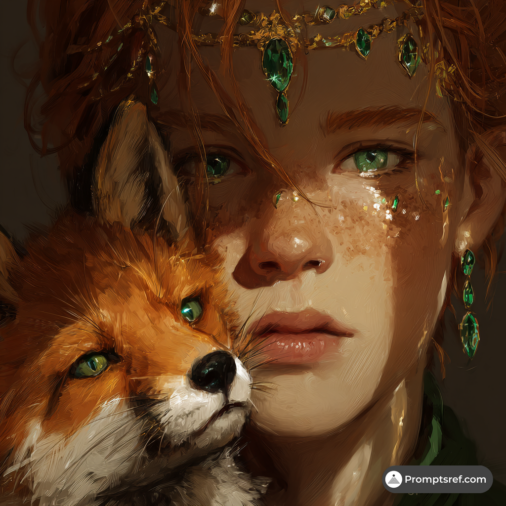 Red-Haired Youth with a Fox