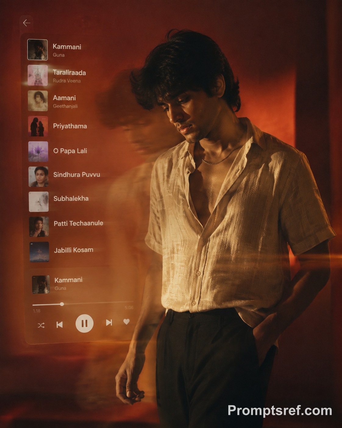 Nostalgic Music Memories Portrait