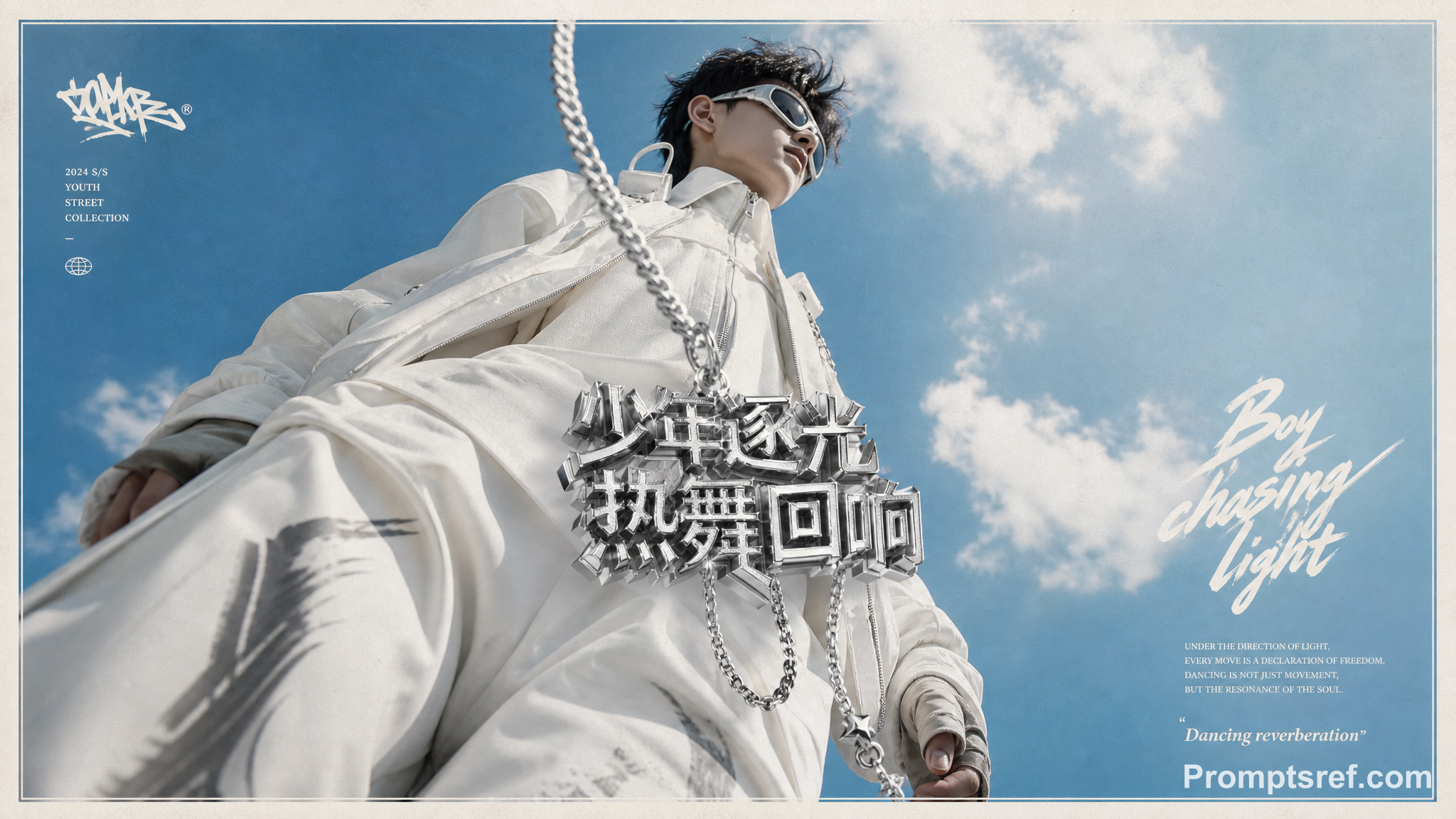 Light-Chasing Street Fashion Poster