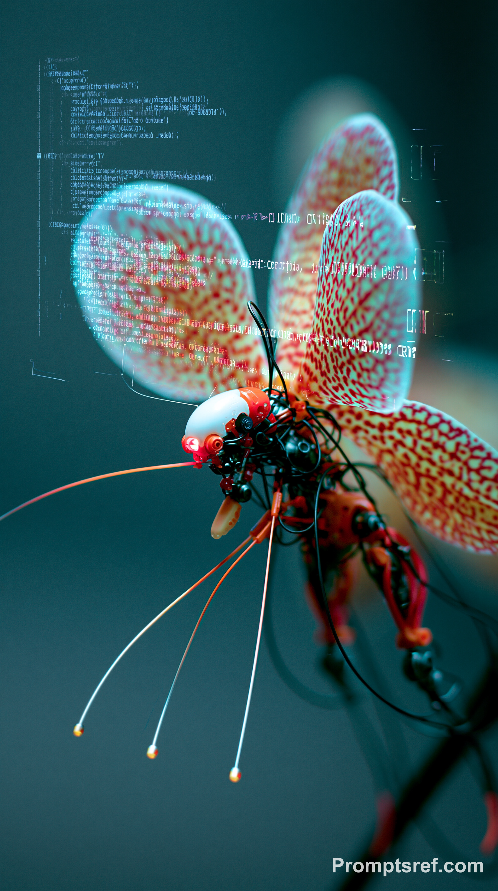 Mecha-Orchidee im Wüsten-Teleobjektiv
