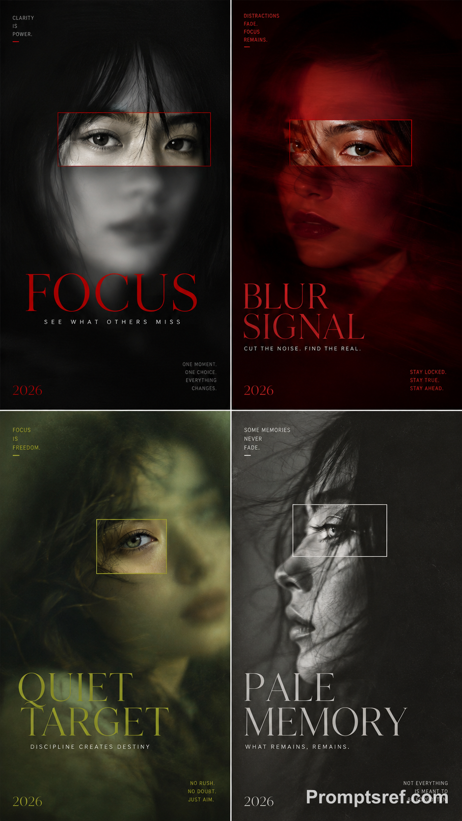 Focus-Window Portrait Cover Template