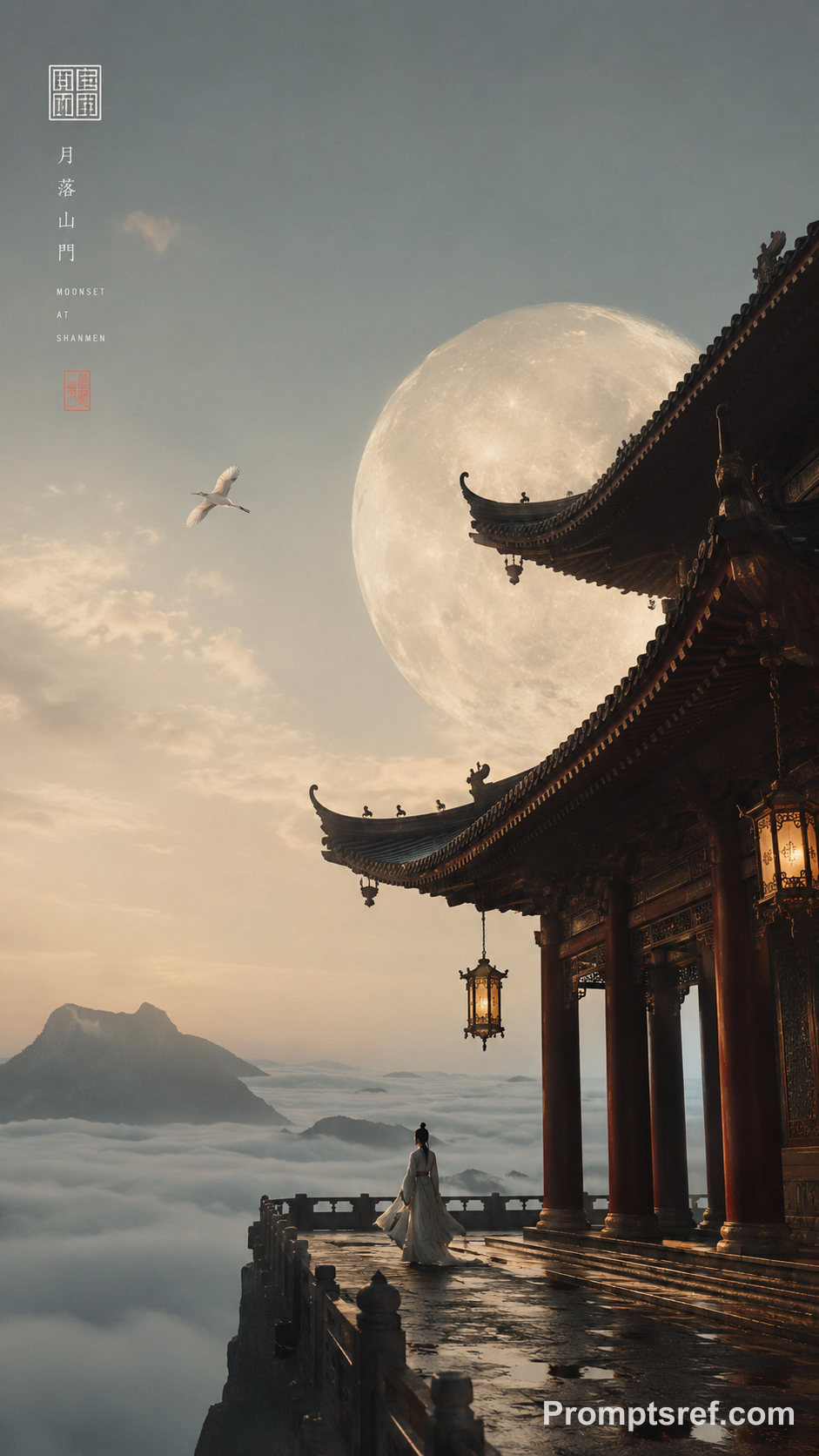 Tang Fantasy Beneath the Giant Moon
