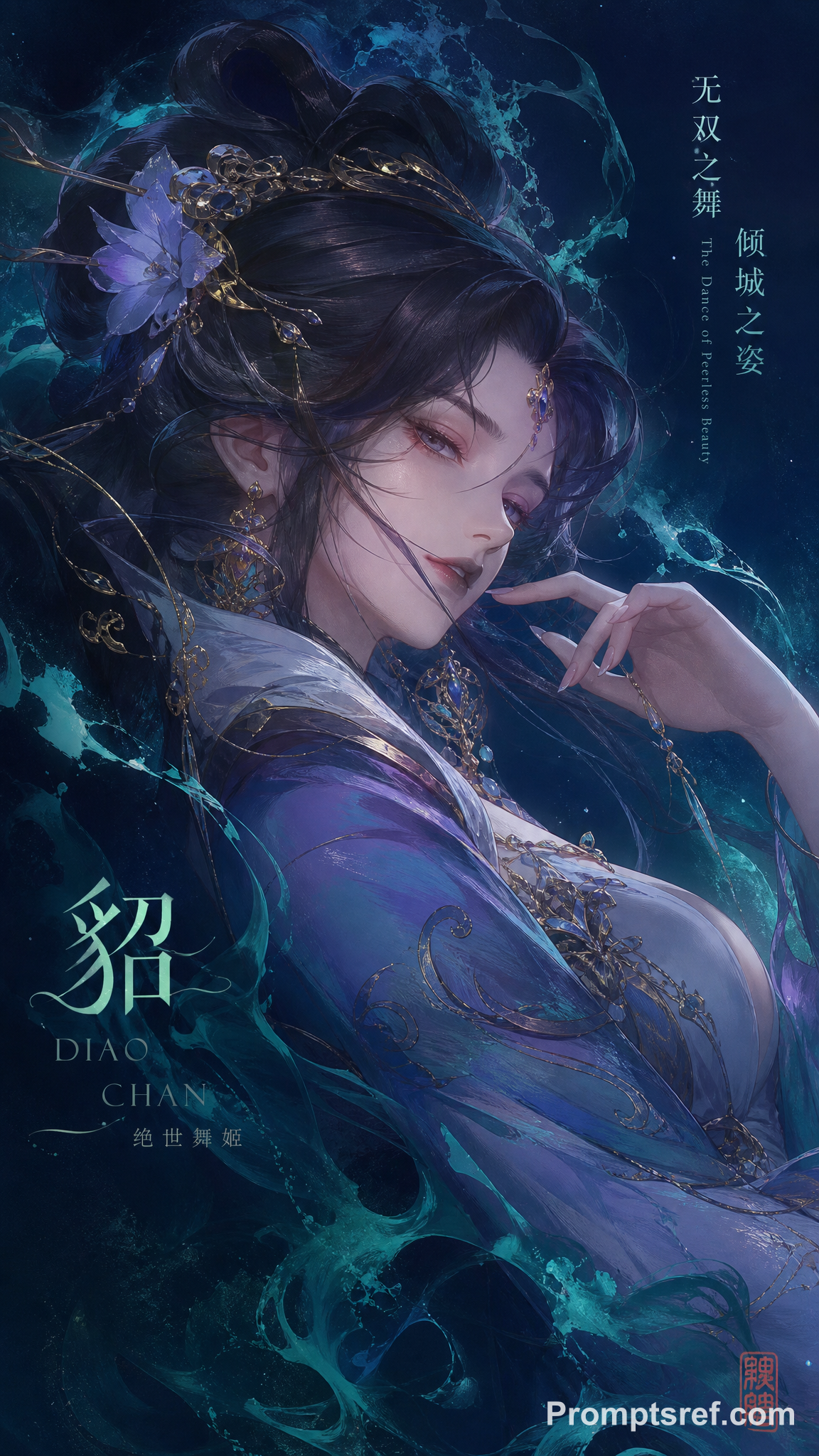 Diaochan in Deep-Sea Chinese Fantasy