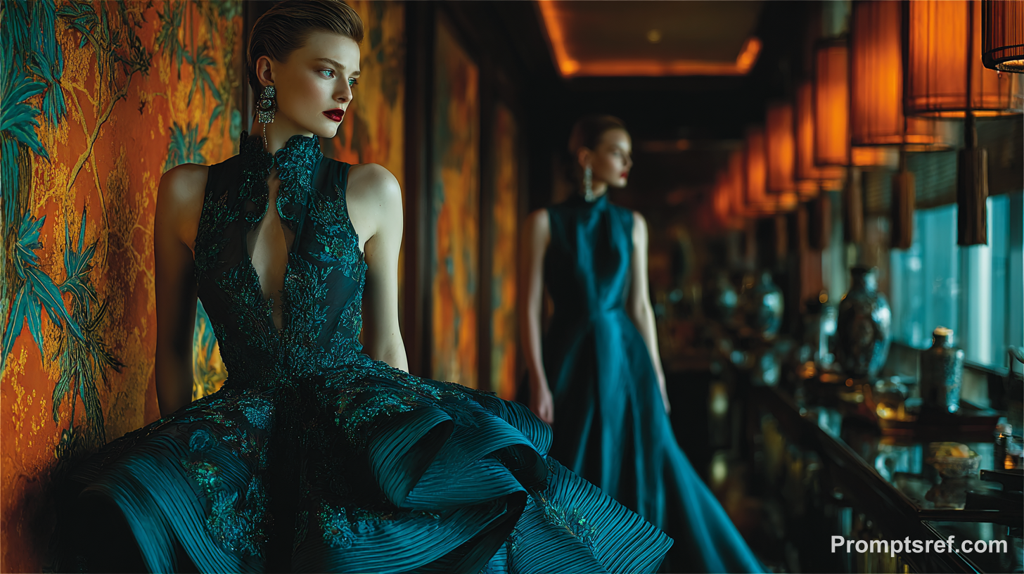 Couture Contrast: Opulence and Restraint