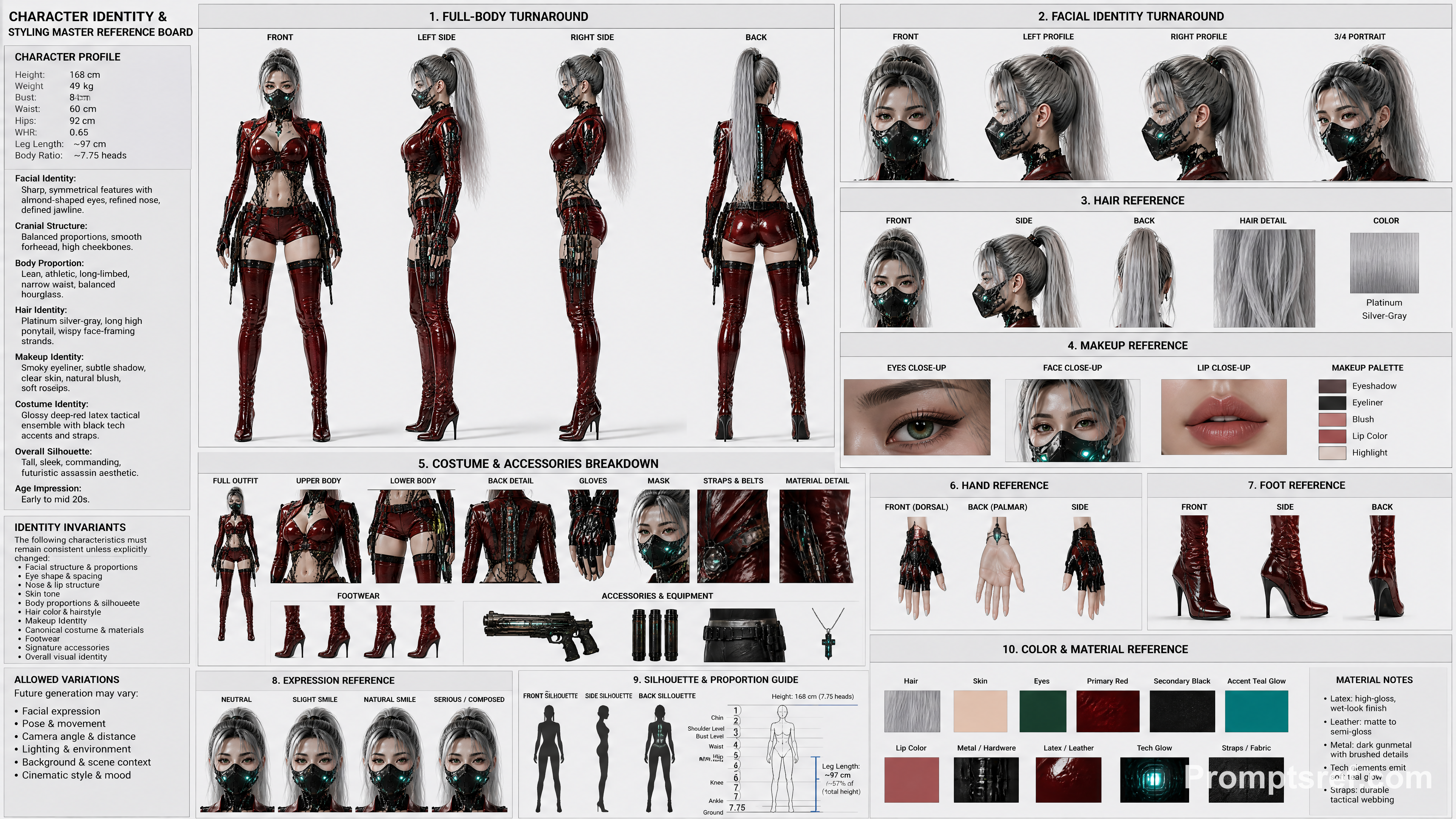 Canonical Character Master Reference Board
