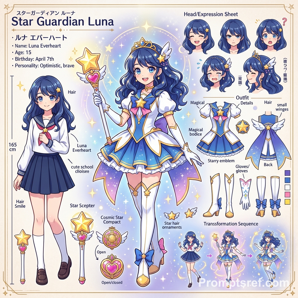 Magical Girl Character Sheet