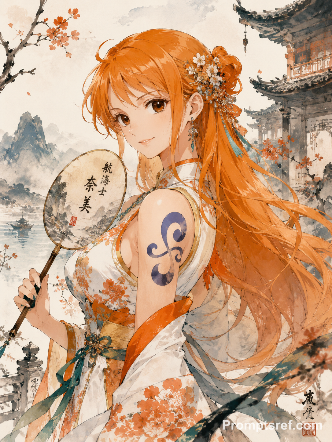 Nami in Ethereal Ink Wash
