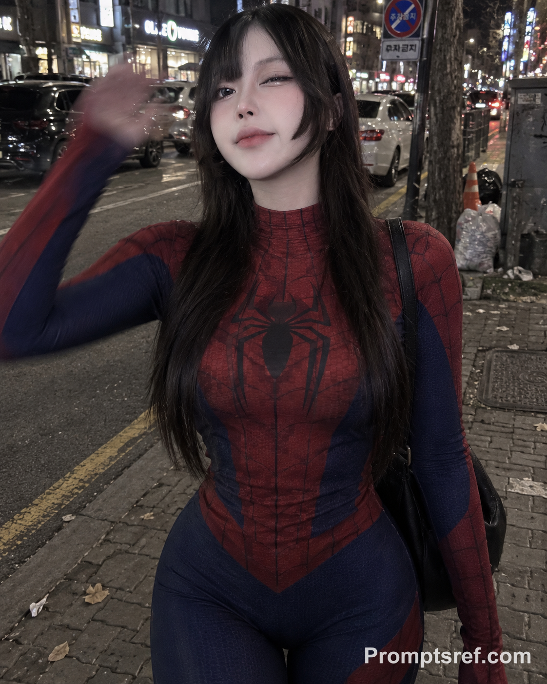 Night Walk Smartphone Portrait
