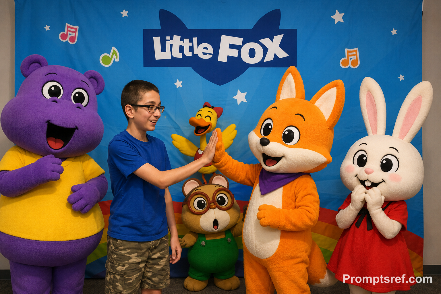 High Five with the Little Fox
