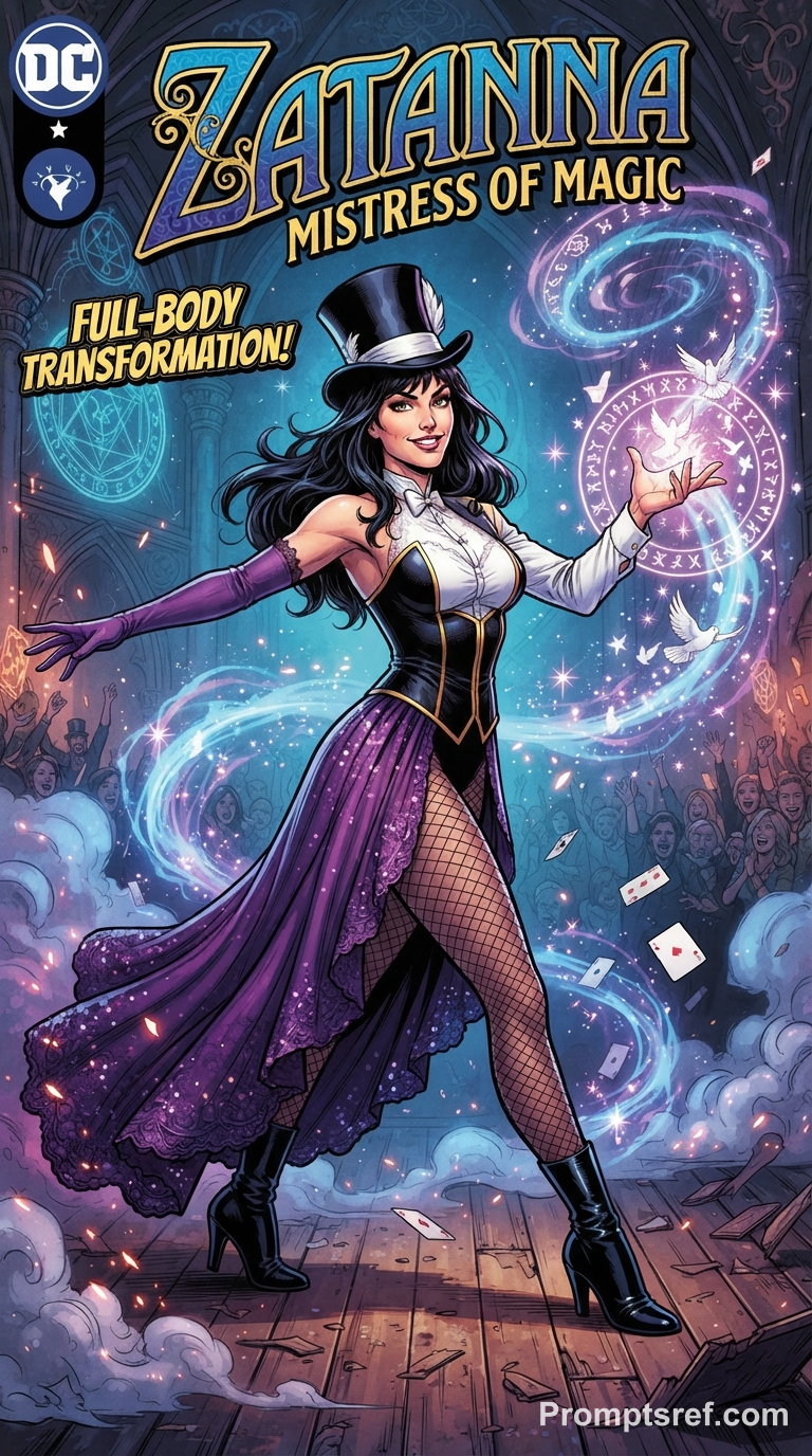 Zatanna's Magical Costume Change