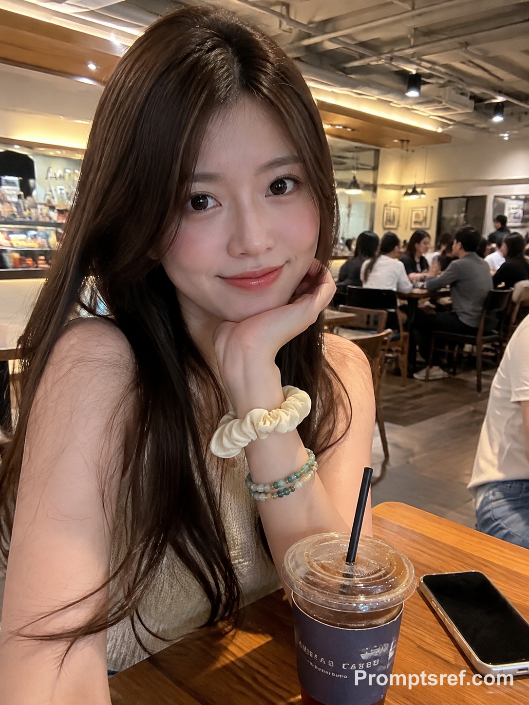 Ein stiller Moment im japanischen Café
