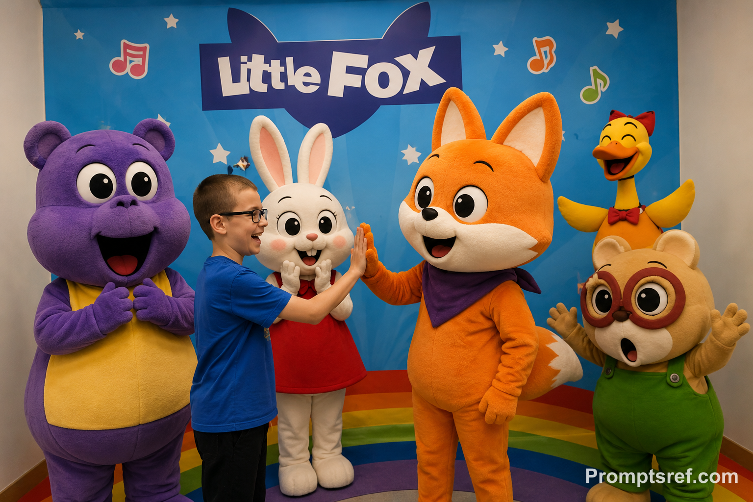 High Five with the Little Fox