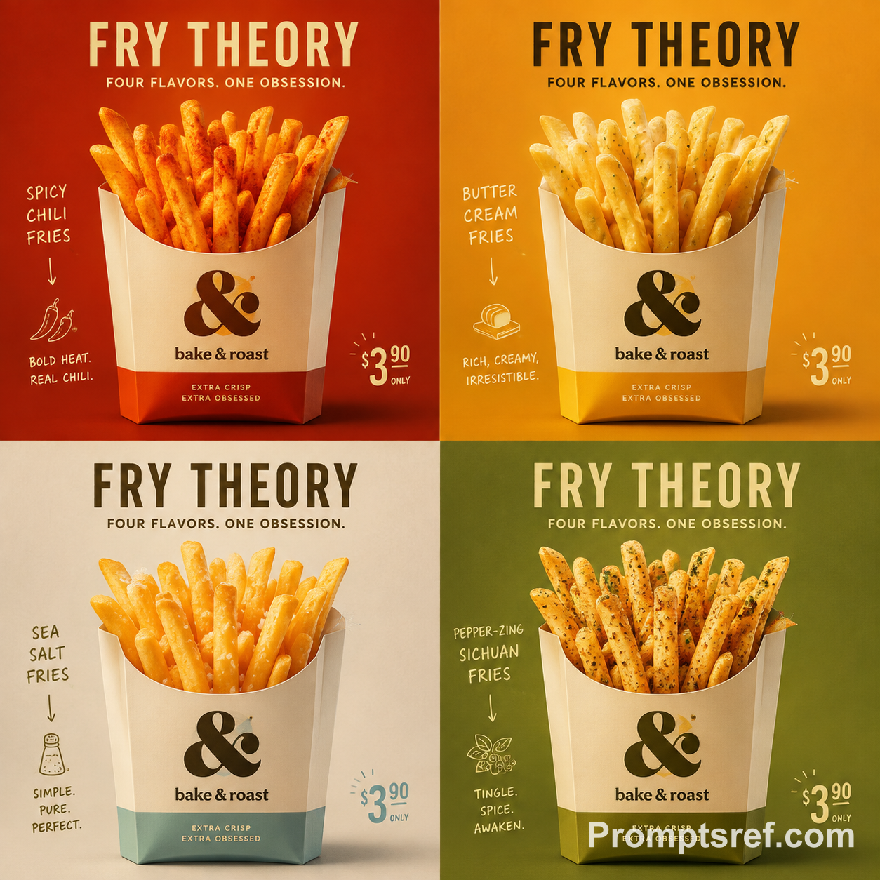 Four-Flavor Premium Fries Campaign