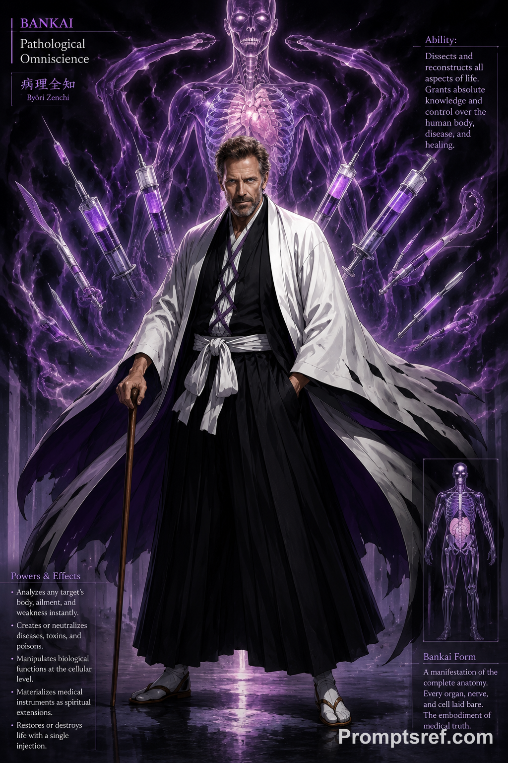 Doctor House as a Soul Reaper with Bankai