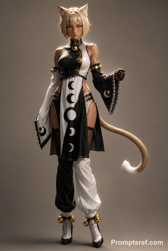 High-Realism Solo Anime Character