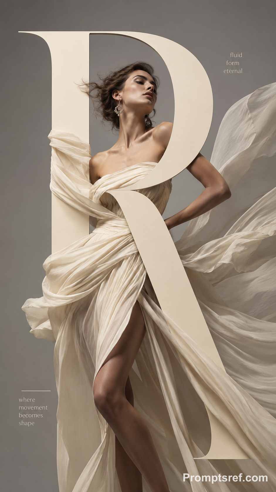 High-Fashion Typography Portal Poster