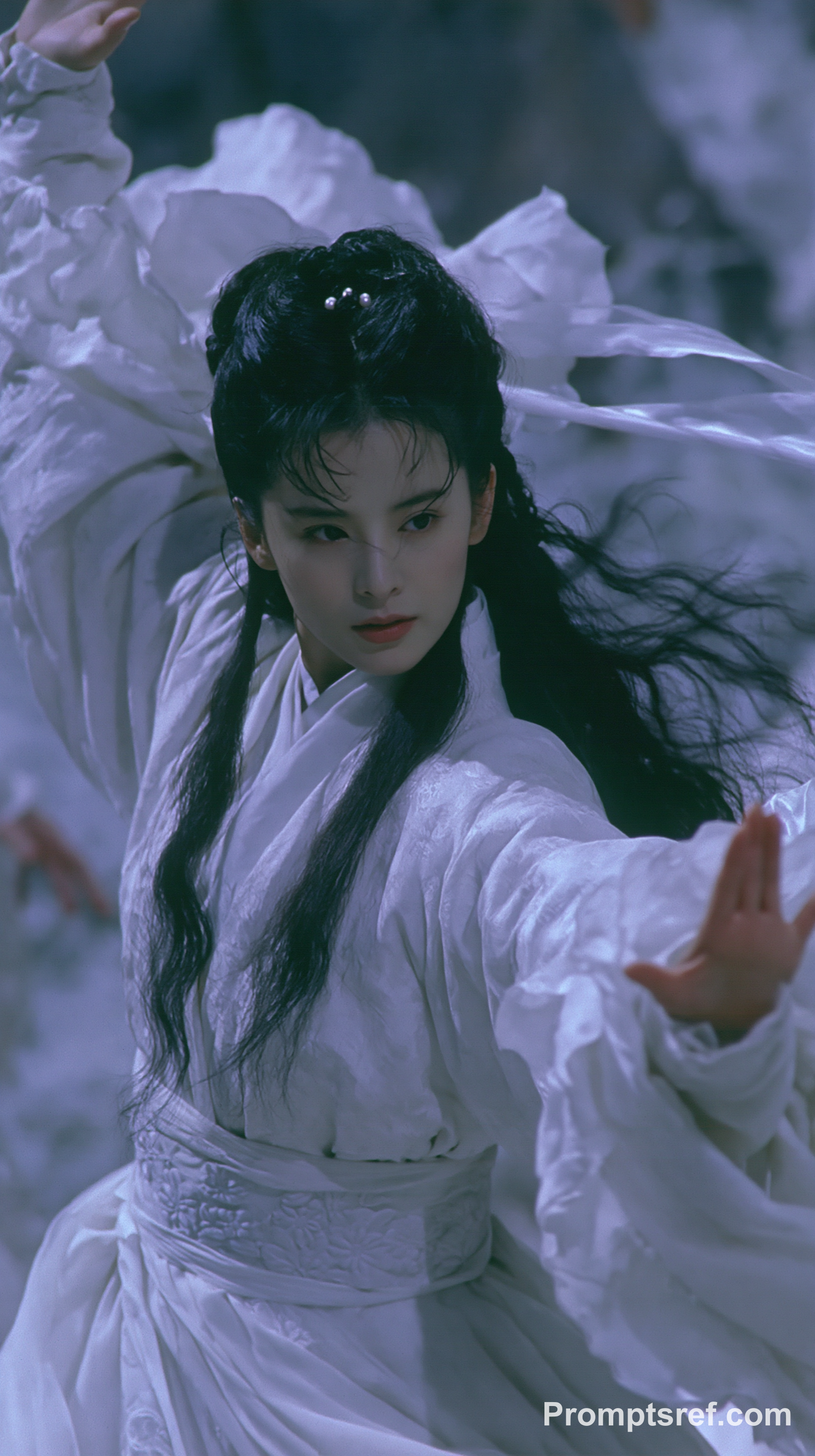 Cinematic Xiaolongnü Martial Arts Pose