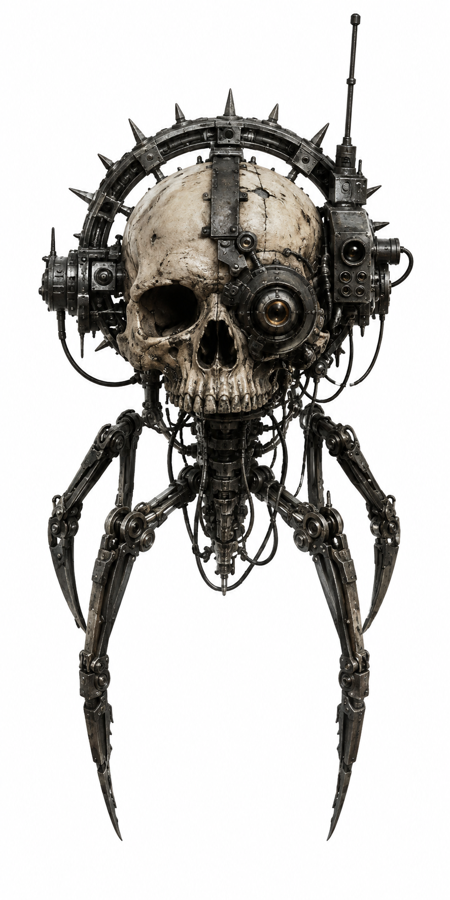 Photorealistic Industrial Servo Skull