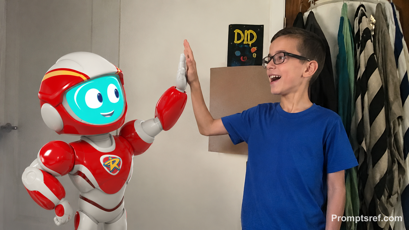 High Five with Space Ranger Roger