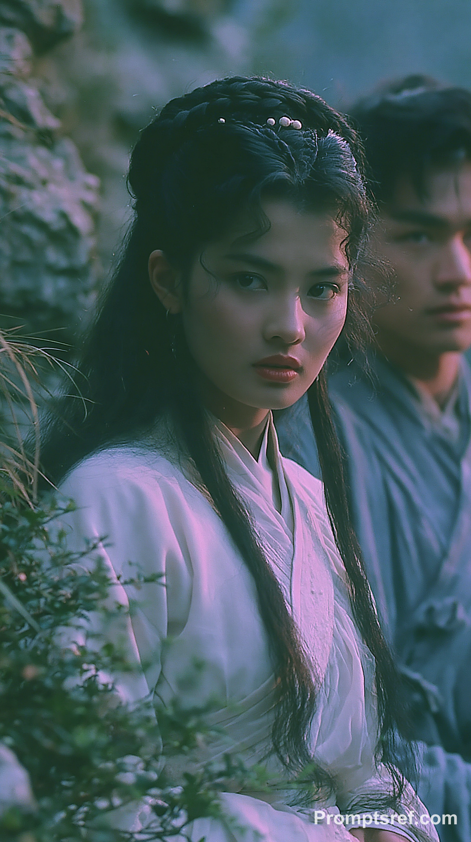 Xiaolongnü Confronts Her Blue-Robed Senior
