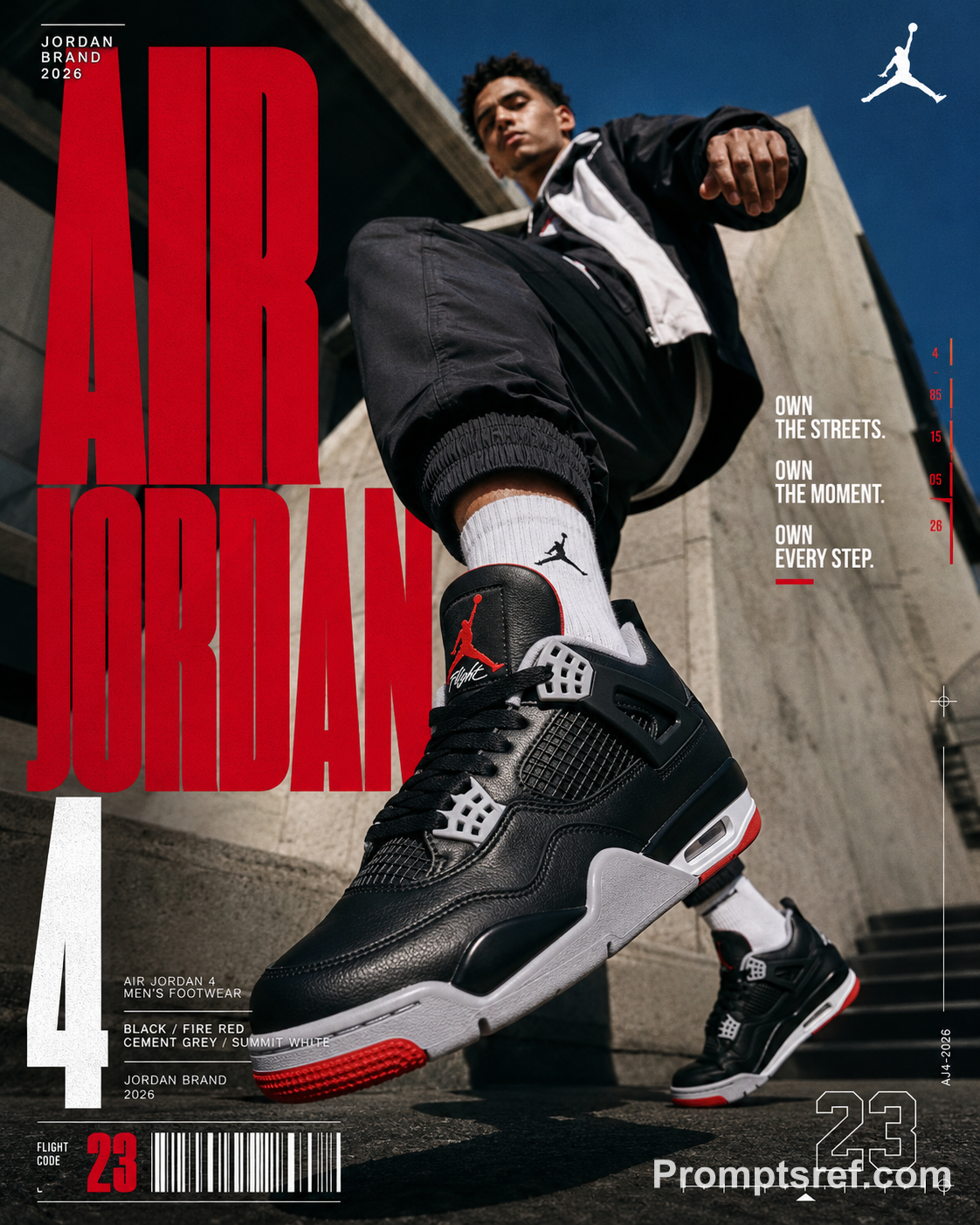 Dynamische Jordan-Editorial-Sportkampagne