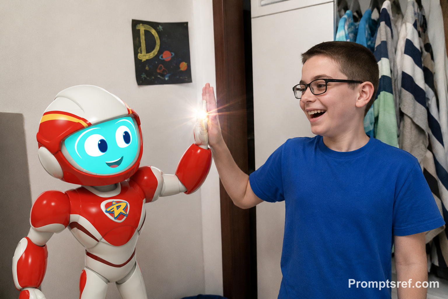High Five with Space Ranger Roger