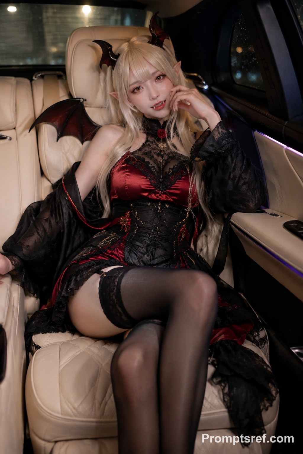 Live-Action Cosplay in a Luxury Car
