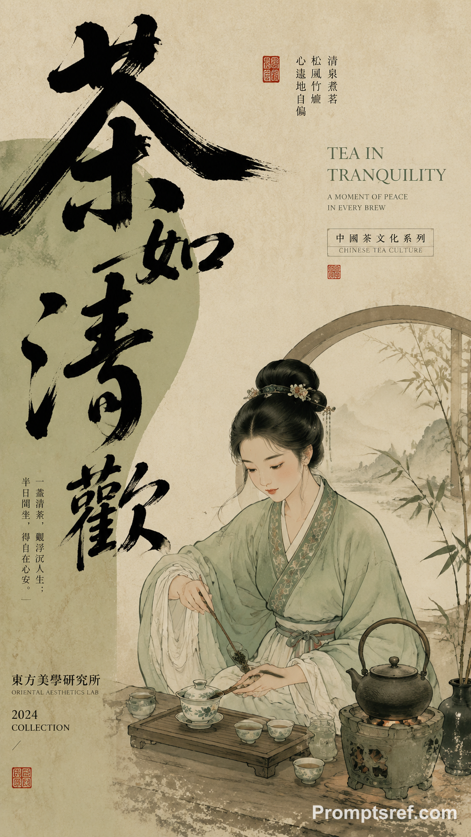 Chinese Calligraphy Heritage Editorial Poster