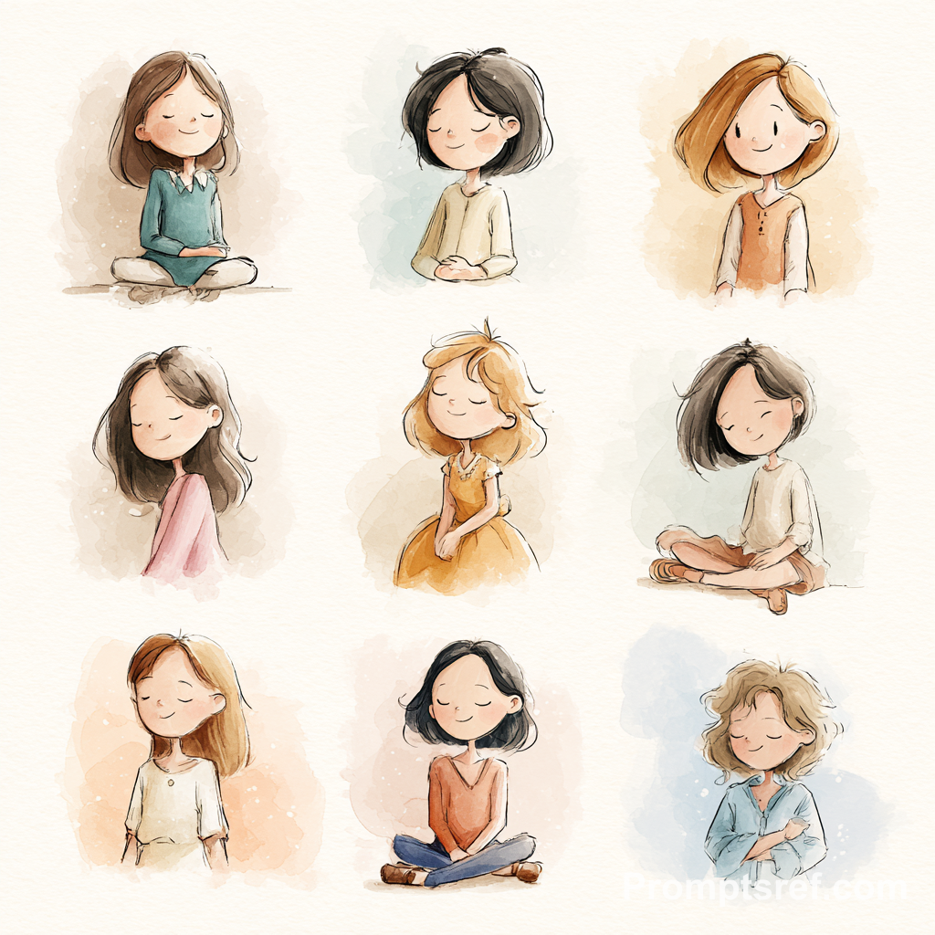 Dreamy Kawaii Watercolor Storybook