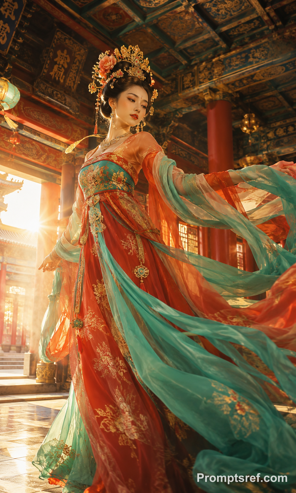 Hollywood Glamour Tang Dynasty Dancer
