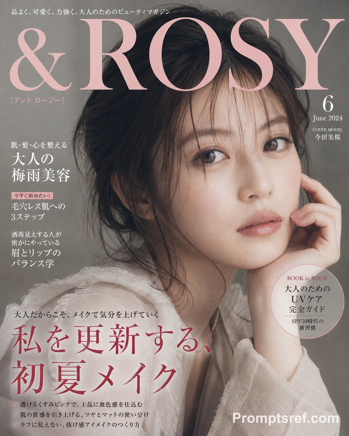 Japanese Beauty Magazine Cover Portrait