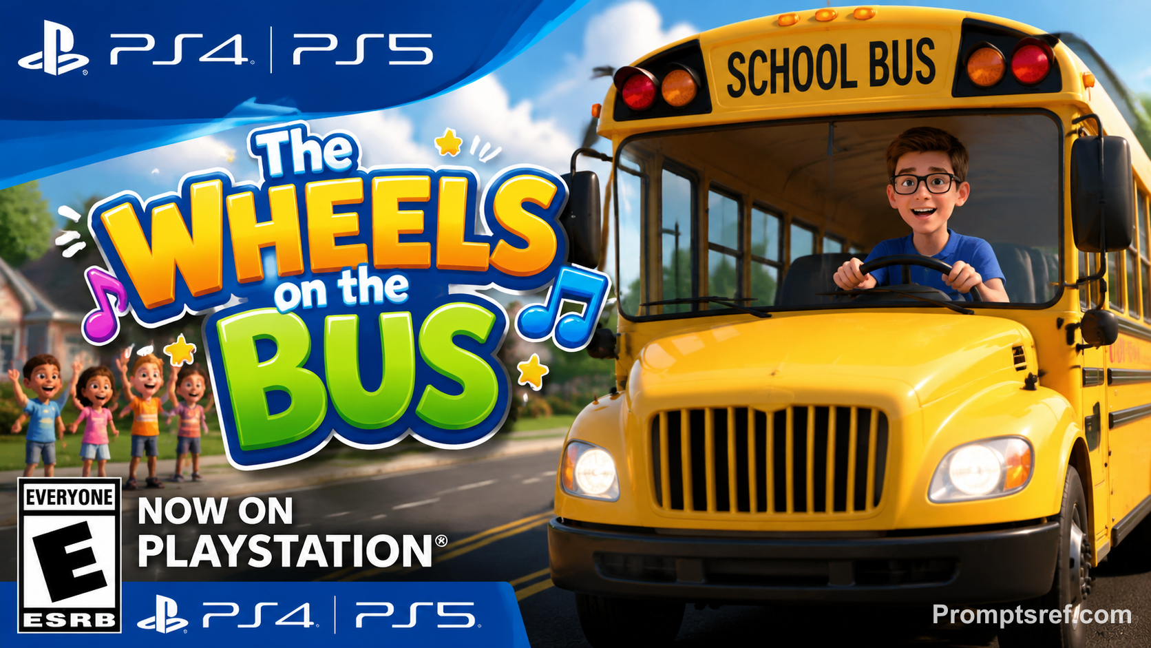 Retro Wheels on the Bus PlayStation Game