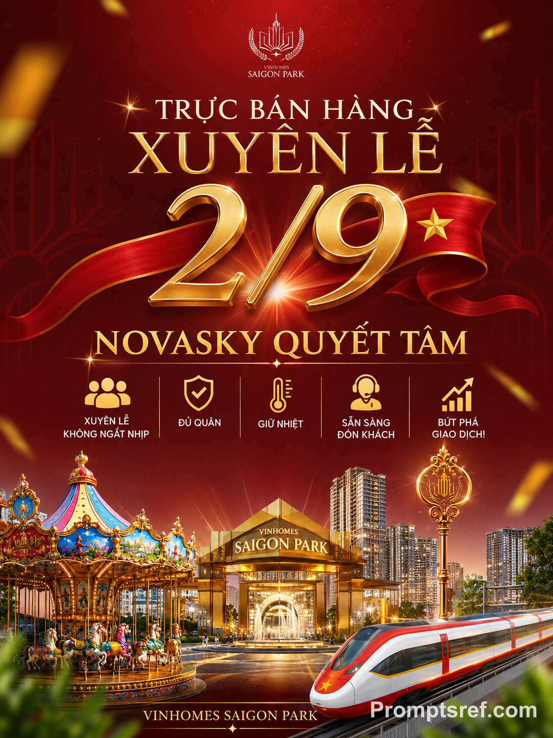 Dynamic Novasky Holiday Sales Poster